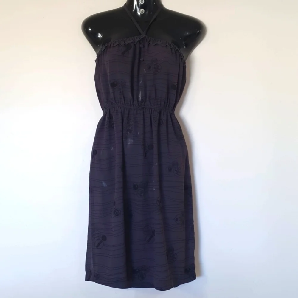 Kitten Size 10 Dark Grey Sheer Dress - Picture 1 of 7